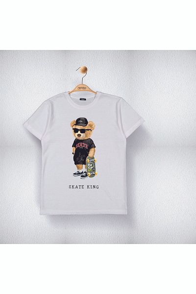 Cevval Tricou pentru băieți - SKATE KING Sober Printed