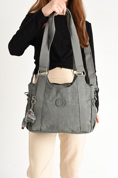 571 Collections Çanta Gray Ultra Light Waterproof Shoulder Bag - Multi-Pocket (Model: 571-5G)