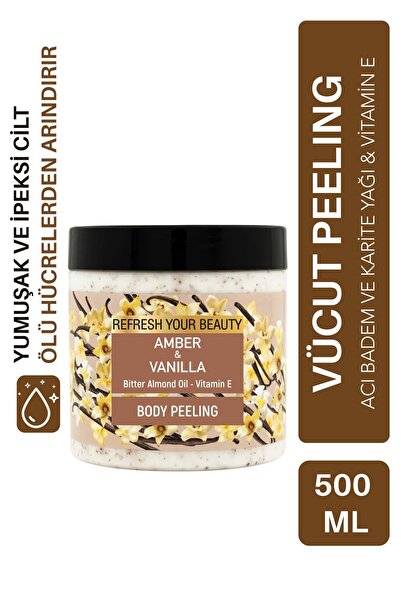ORİENSE Vücut Peelingi - Sıcak Vanilya Ve Amber Zenginliği, Acı Badem Yağı Ve...