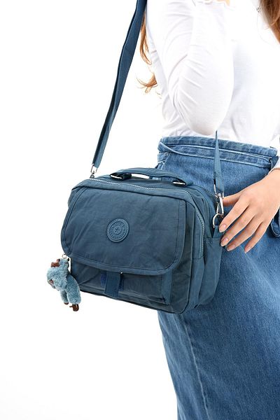 571 Collections Çanta Geantă de umăr ultra ușoară albastră - curea încrucișată și buzunare multiple (model: 571-6P)