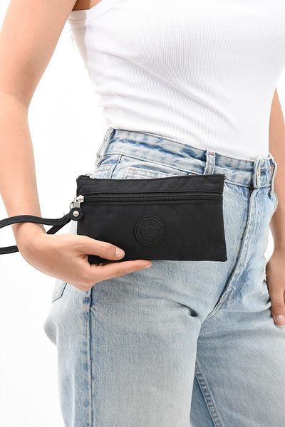 571 Collections Çanta Black Two Compartment Wallet Phone Holder - Model 571-15D