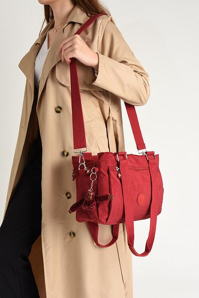 571 Collections Çanta Red Ultra Light Waterproof Shoulder Bag with Buckle Pocket - Model 571-5F