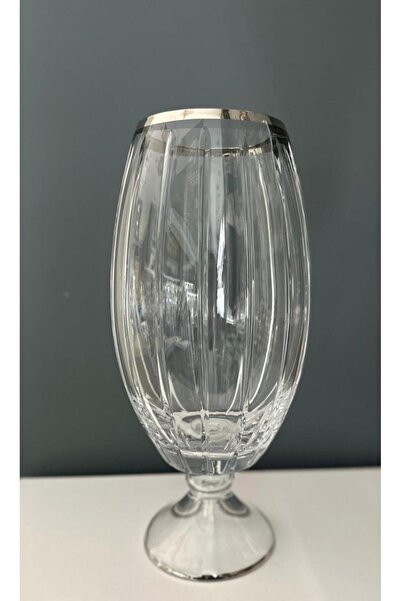 Decorium Decorium - Glass Vase Standing Academia Platinum M06515-Ab