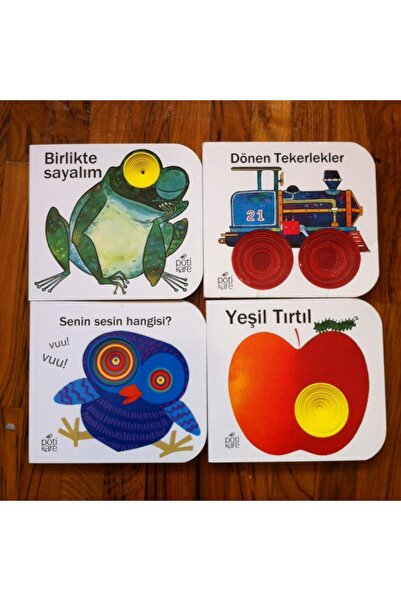 Pötikare Yayıncılık Delikli Kitaplar Serisi 4'lü Kitap Çocuk Kitap Set / Seni...