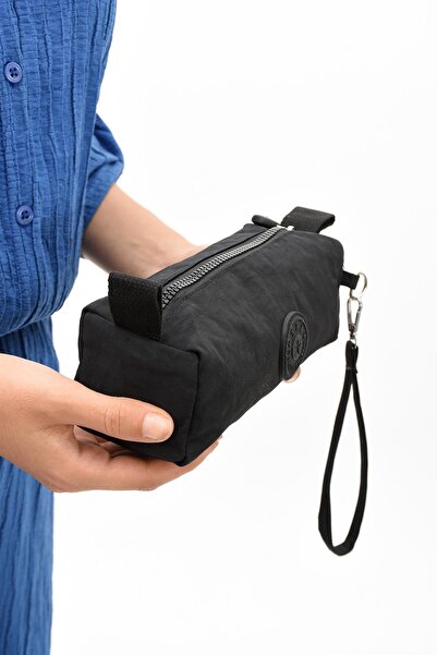 571 Collections Çanta Μαύρη θήκη για στυλό μονής θήκης - Πλένεται και αδιάβροχη, τσάντα μακιγιάζ (Μοντέλο: 571-15H)