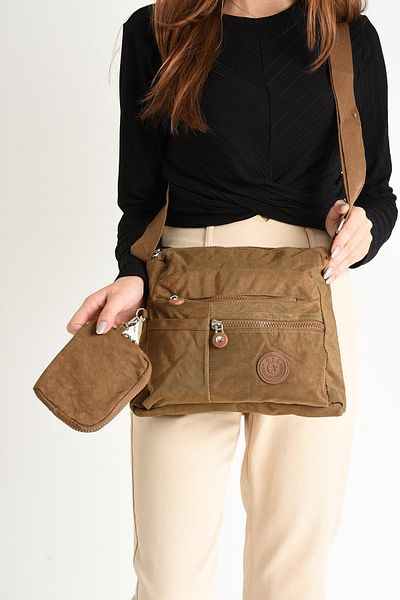 571 Collections Çanta Τσάντα ώμου Tan Ultra Light Cross Strap - Πολλαπλές τσέπες (Μοντέλο: 571-6I)