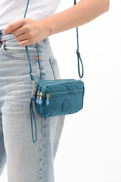 571 Collections Çanta Blue Three Compartment Wallet Phone Holder - 571-9-15C