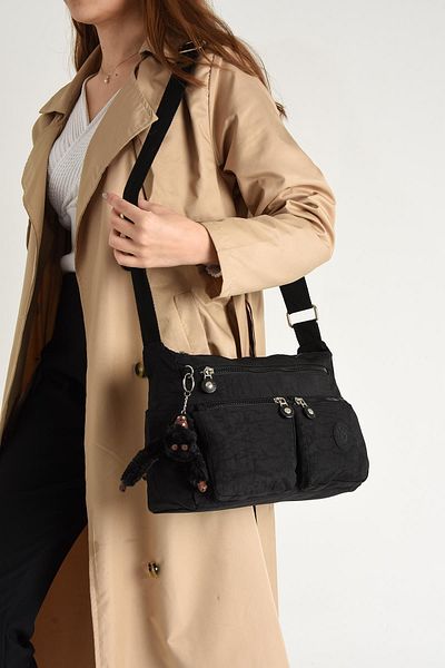 571 Collections Çanta Ultra Light Black Shoulder Bag - Crossbody and Multi-Pocket (Model: 571-6R)