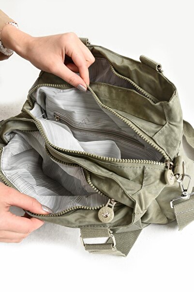 571 Collections Çanta Ultra Light Waterproof Mink Shoulder Bag - Multi-Pocket (Model: 571-5F)