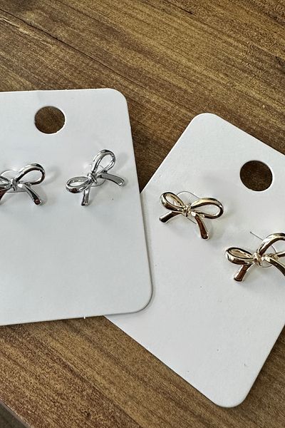 MAZEN 2.5 x 1.5 cm Small Size Bow Earrings