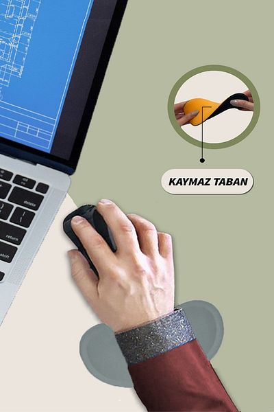 BLACK DEER Suport pentru încheietura mâinii pentru mouse-ul Ice Blue, suport pentru încheietura mâinii, suport ergonomic pentru încheietura mâinii