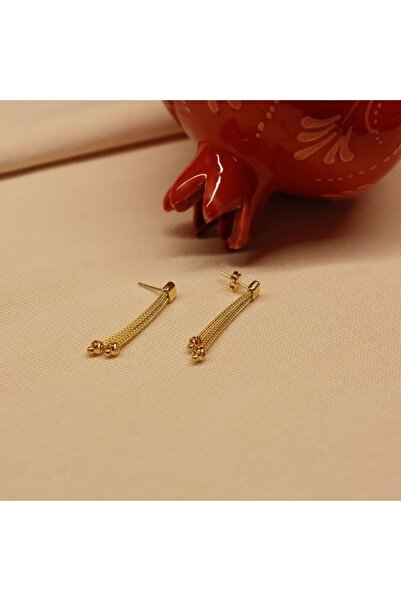 TAHAN MÜCEVHERAT Hasır Örme Vidalı Küpe