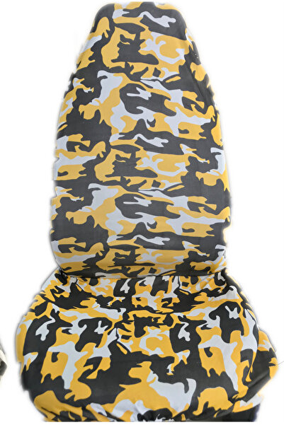 zifona غطاء خدمة غطاء مقعد السيارة المموه باللون الأصفر