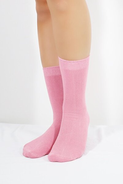 KRAL SOCKS Дамски чорапи, абсорбиращи потта, безшевни, изключително меки модели, дълги бамбукови чорапи (3 ЧИФТА) асортимент цвят