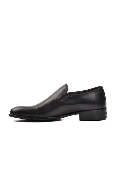 Pierre Cardin 702803 Μαύρο Γνήσιο Δέρμα - Ανδρικά Κλασικά Παπούτσια χωρίς κορδόνια