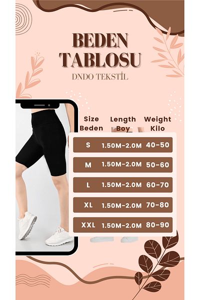 DNDO WEAR Pantaloni scurți negri de recuperare cu talie înaltă - Jambiere scurte casual și sport pentru damă