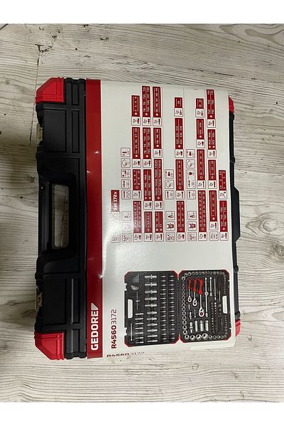 Gedore R4560/3172 Bits End Socket Wrench Set - 1/4"-3/8"-1/2" 172 Pieces Made in Germany