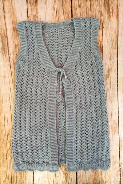 Çt Çeyizci Tekstil Vest Stringed Dowry Vest - Bridal Vest - Gray