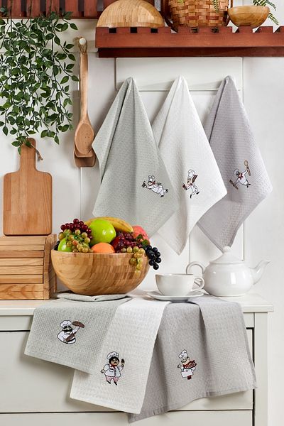 TABEA HOME Chef 6 részes konyhai szárítókendő 40x60cm |   Konyhai törölköző |   Pamut |