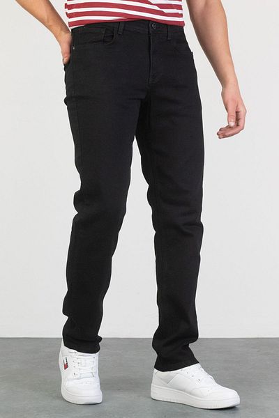 HALAT'S Men's Oscar Black Lycra Regular Fit Jean Jeans