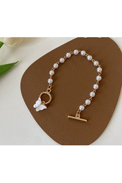 Uno Di Famiglia Kelebek Figürlü Bileklik, Inci Bileklik , El Yapımı Bileklik ...