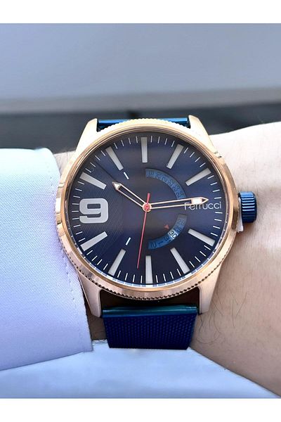 Ferrucci Men's Wicker Strap Wristwatch