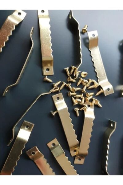 DMR Sarı Tablo Çerçeve Timsah Ağız Askı Aparatı Montaj Vidaları 100 Adet