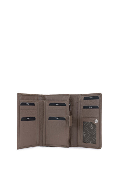 Tamer Tanca Genuine Leather Women's Mink Wallet