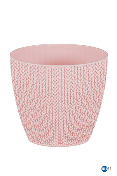 Bliss Sümela Örgü Saksı 5 Litre Kendinden Tabaklı Bitki Çiçek Saksısı