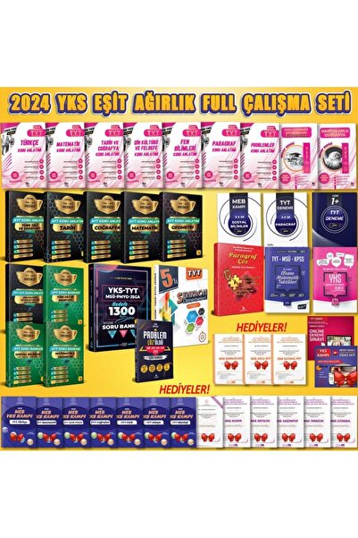 Liyakat Yayınları 2025 Ayt Ve Tyt Eşit Ağırlık Konu Ve Soru Full Set - Bir Setle 2 Sınav