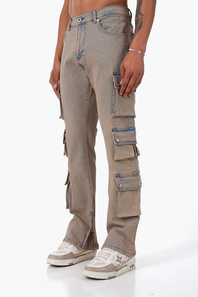 İkao Regular Fit Zipped Cargo Jeans
