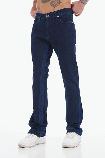 İkao Color Block Flare Jeans