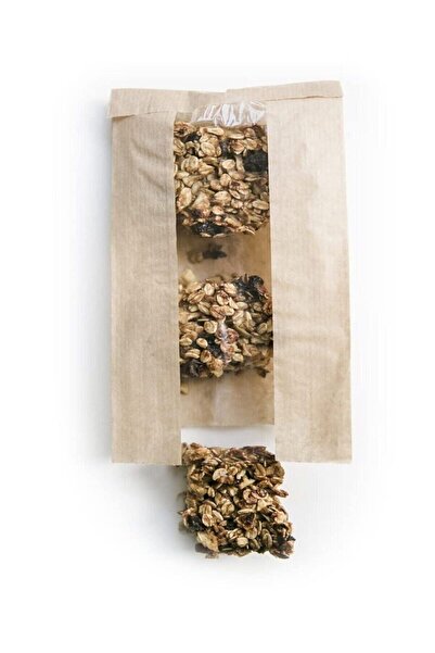 roco paper Kraft Şamua Pencereli Kese Kağıdı, Körüklü Ambalaj Poşeti, Butik Hediye Paketi, 100 Adet, 15x30 Cm