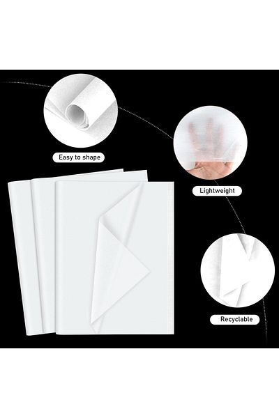 roco paper 100 Pieces White Plush Paper - 20x30 Cm A4