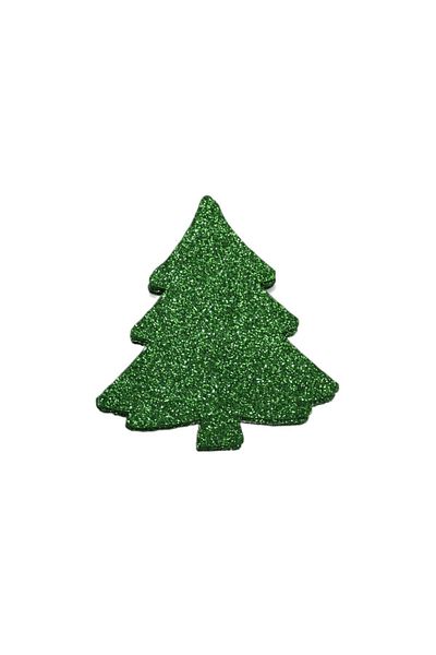 roco paper Αυτοκόλλητο Glitter Eva Πράσινο Μπούκλα με μοτίβο 7,5x8 εκ. Σετ 6 τεμαχίων