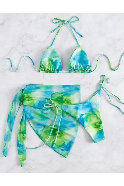 nuriçgiyim Marbled Model Bikini Set