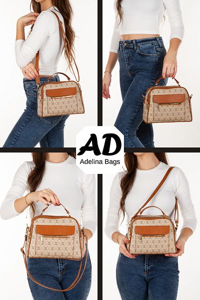 Adelina Bags Geantă de mână și de umăr cu model pentru femei