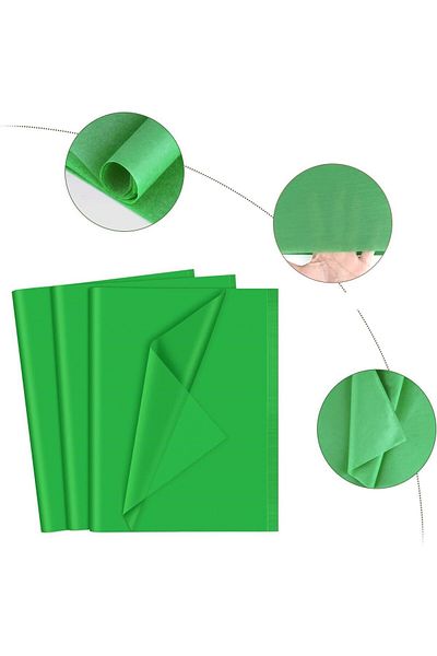 roco paper ورق قطيفة - 20x30 سم A4 - 100 قطعة لون أخضر