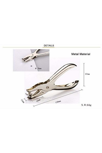 roco paper Single Pliers Type Hole Punch 6 mm.