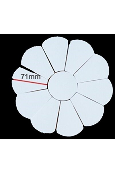 Kırkyama Patchwork Home 40 Adet 71mm Çiçek Tasarım Kağıt Şablon, Kopya Kağıdı...