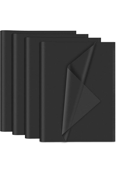 roco paper ورق قطيفة - 20x30 سم A4 - 100 قطعة لون أسود