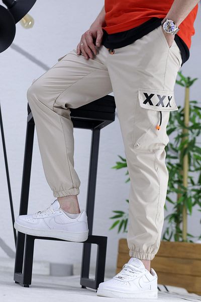 WAFRA Ανδρικό Jogger Leg Elastic Cargo Pantalon Xxx