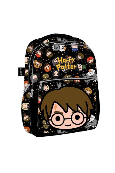 WİGGLE Harry Potter School Bag Black Three Compartments
