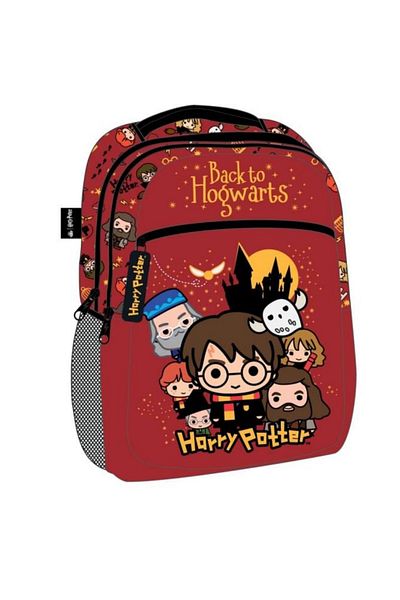 WİGGLE Harry Potter School Bag Red Three Compartments