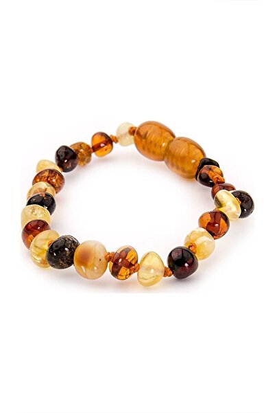 Genel Markalar Çok Renkli Kehribar Bebek Bileklik (orijinal Sertifikalı)