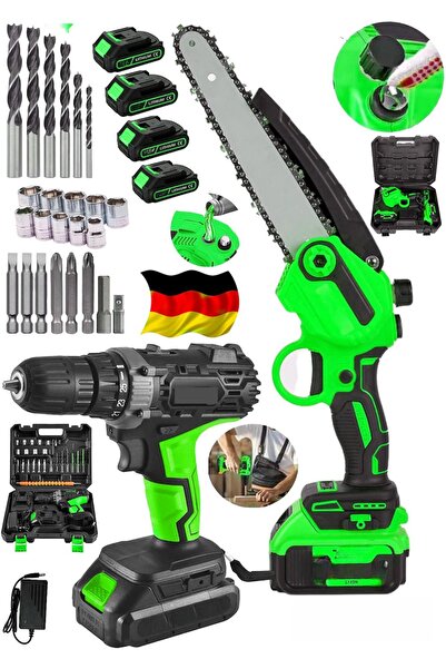 SCHUTZENGER 930F 4 AKÜLÜ OTOMATİK YAĞLAMALI ODUN DAL BUDAMA TESTERESİ DARBELİ...