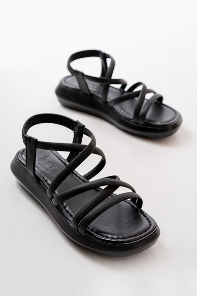 Aymood 841-841 Model Black Sandale elastice pentru femei