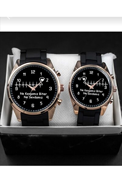 STONY Çift Saatleri Ne Kavgamız Biter Ne Sevdamız Yazılı Sevgili Saati