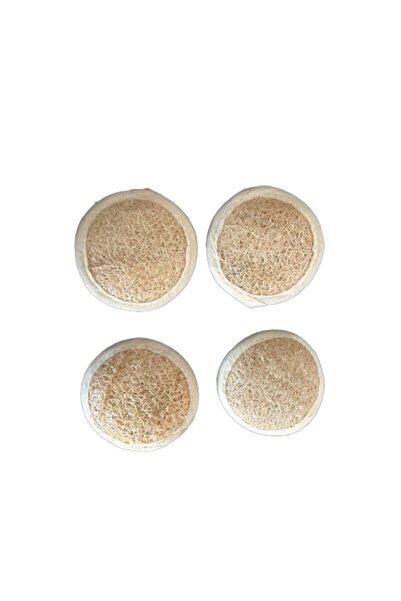 Bora ألياف اليقطين الطبيعية لتقشير الوجه 4 قطع من ألياف اليقطين