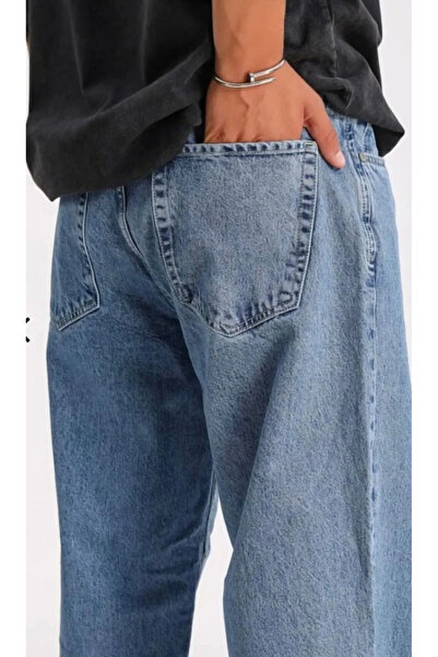 KAİZER DENİM kaizer denim buzmavi baggy pantalon erkek